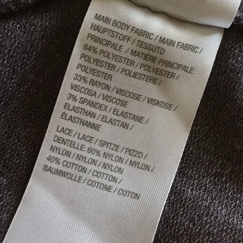 LOGO Loungewear grayish-purple boho jacket/top. - Picture 8 of 8